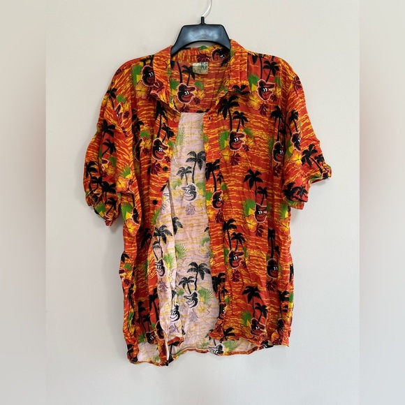 MLB SGA Baltimore Orioles Birdland Hawaiian Shirt in Orange & Black, size XL - Picture 3 of 6